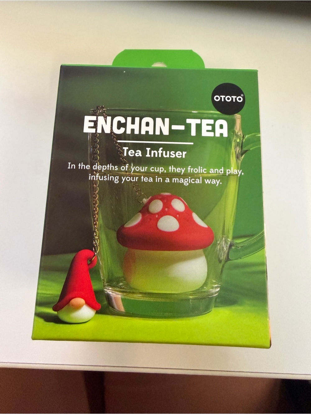 OTOTO ENCHAN-TEA Mushroom Tea Infuser - Red & White